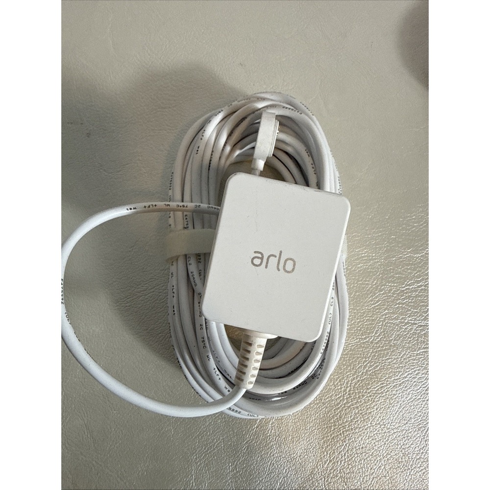 Arlo OEM 25' Charging Cord Magnetic Head AD2151320 Outdoor White Unused